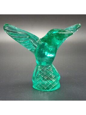 Murano Glass Hummingbird Figurine Handcrafted Decorative Art Piece